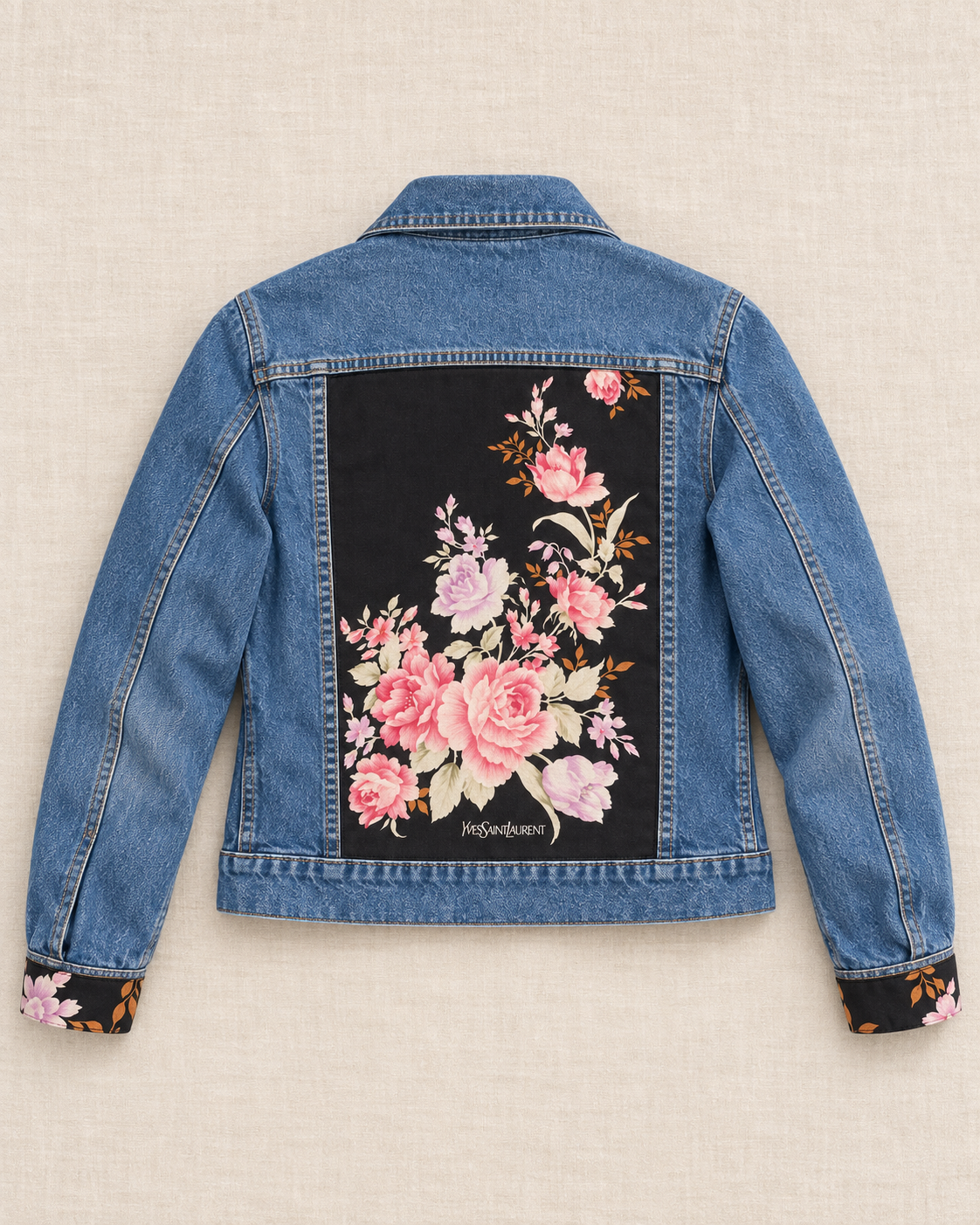 The Yves Saint Laurent Rose & Onyx Denim Jacket