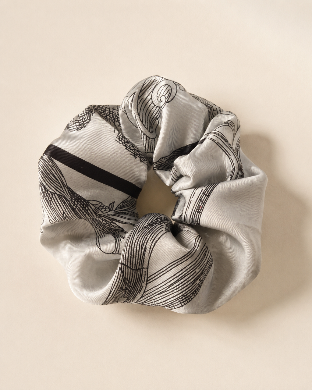 Vintage Dior Silk Scarf Scrunchie