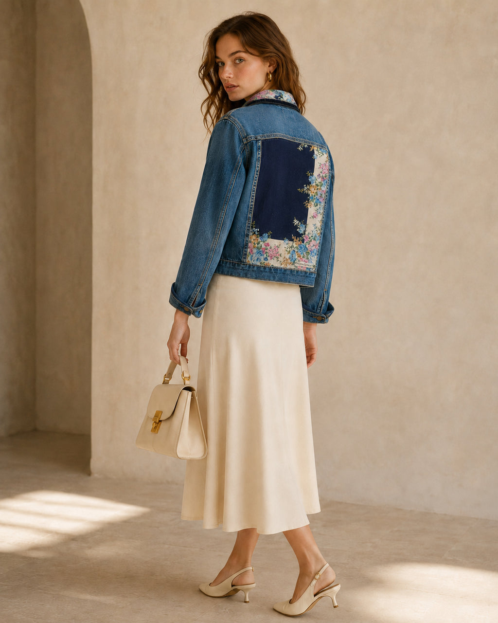 YSL Scarf Reimagined Denim Jacket (Copy)