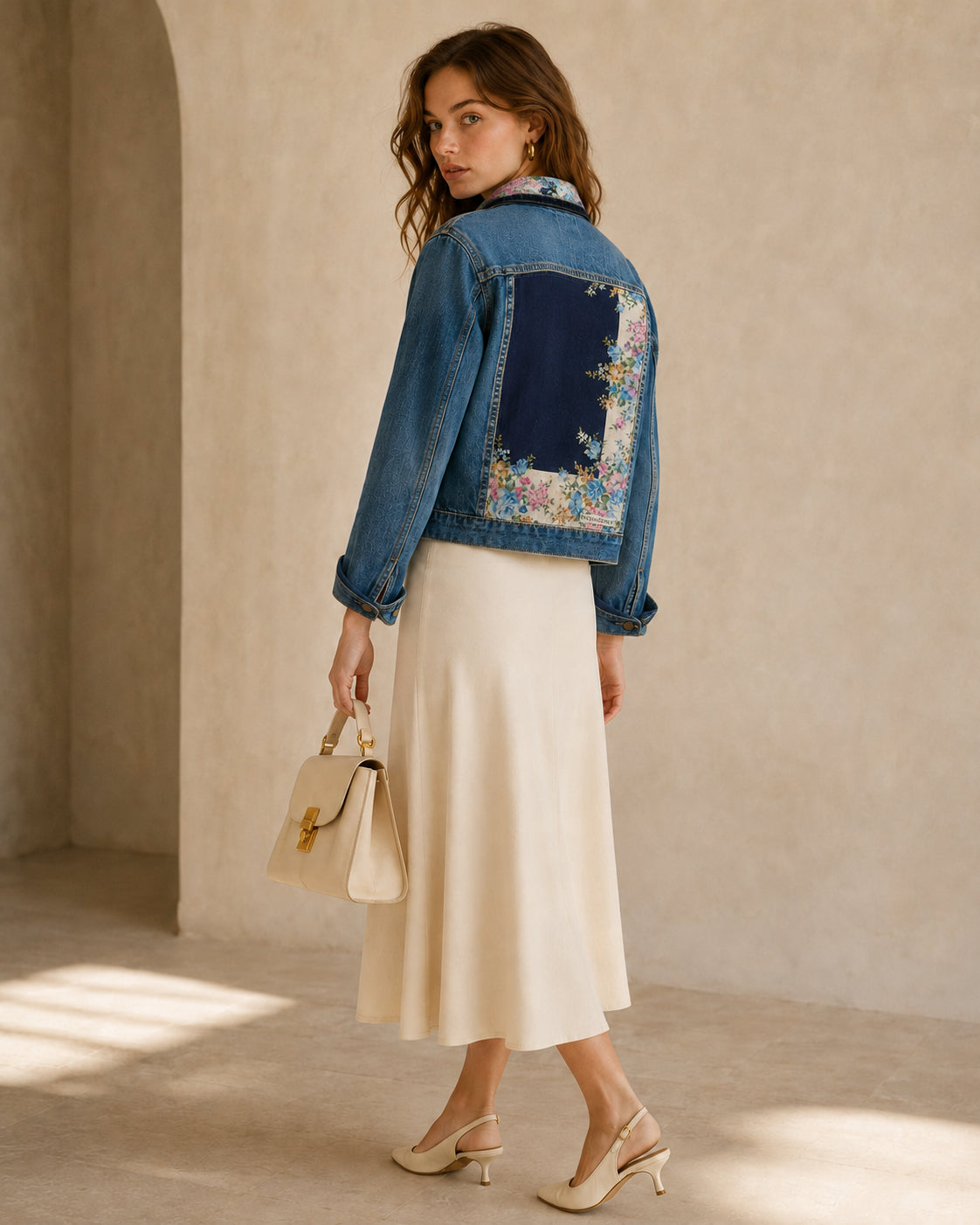 YSL Scarf Reimagined Denim Jacket