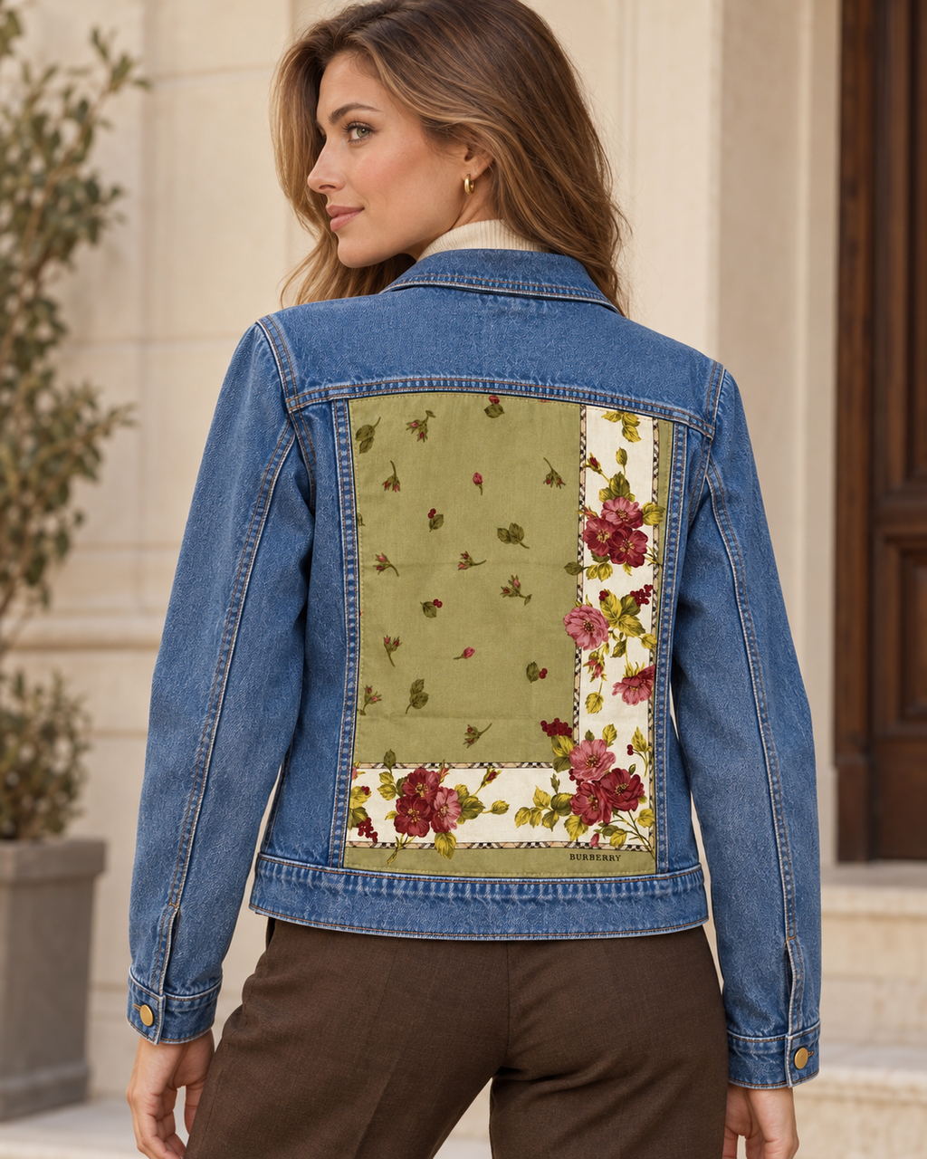The Burberry Rose & Sage Denim Jacket